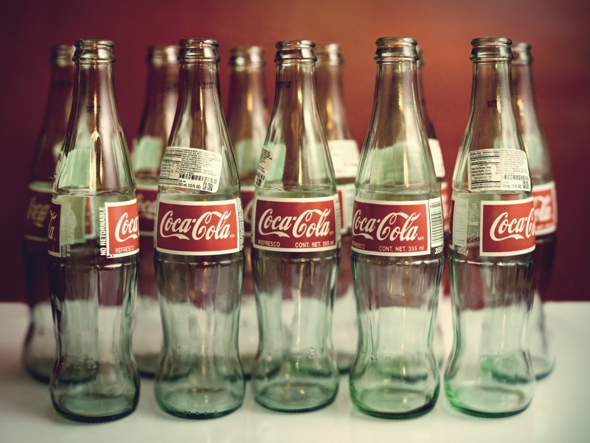Бутылки Кока Колы обои