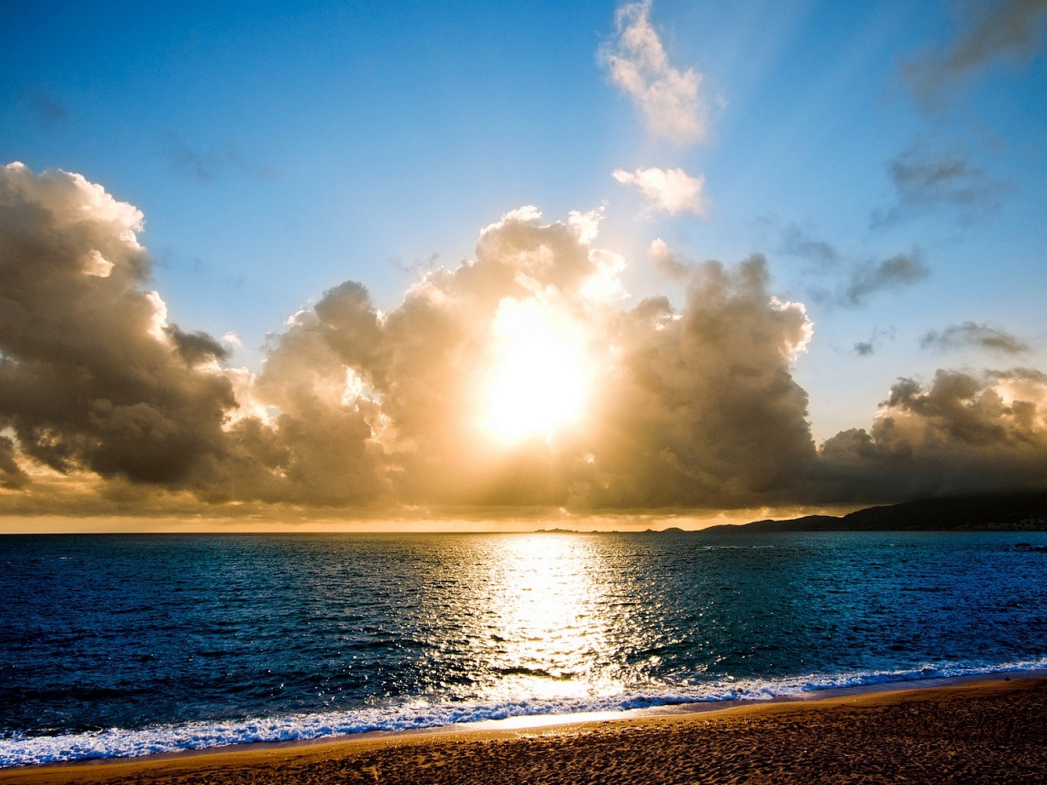Солнечный пляж обои