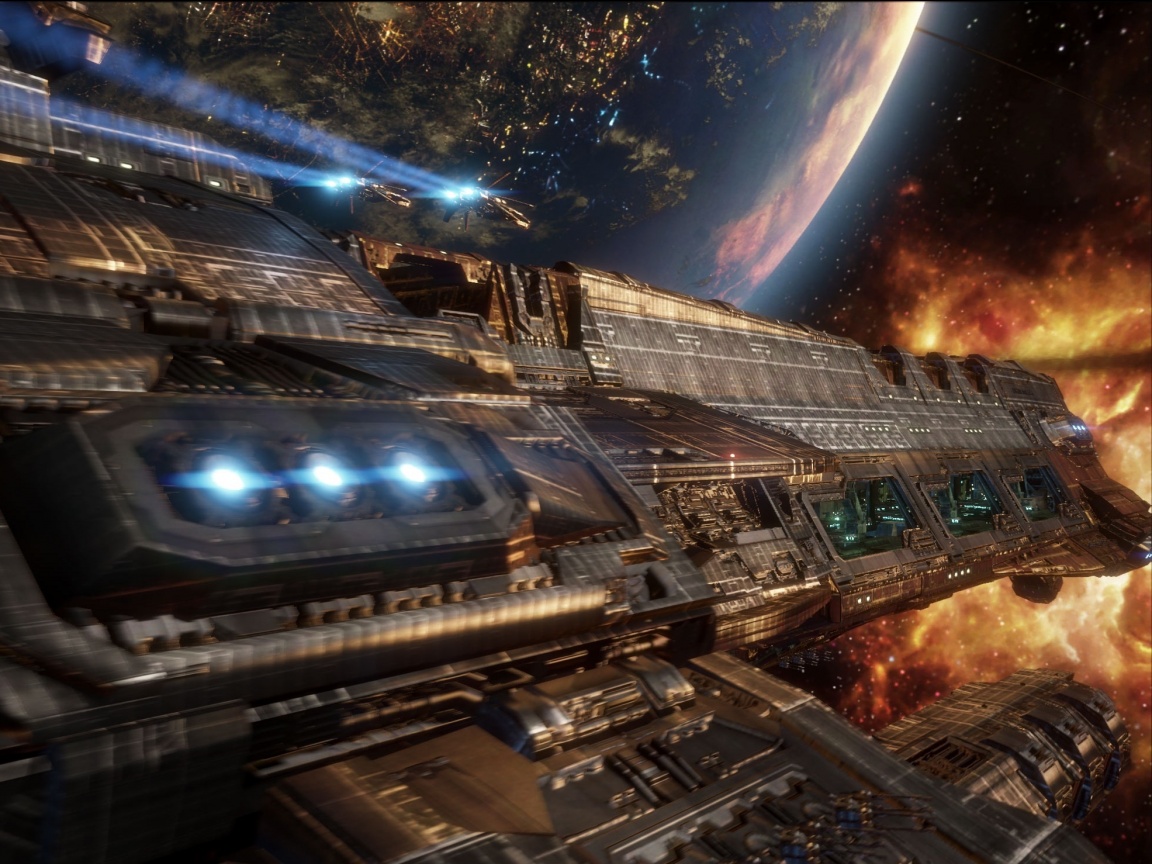 Космический корабль обои