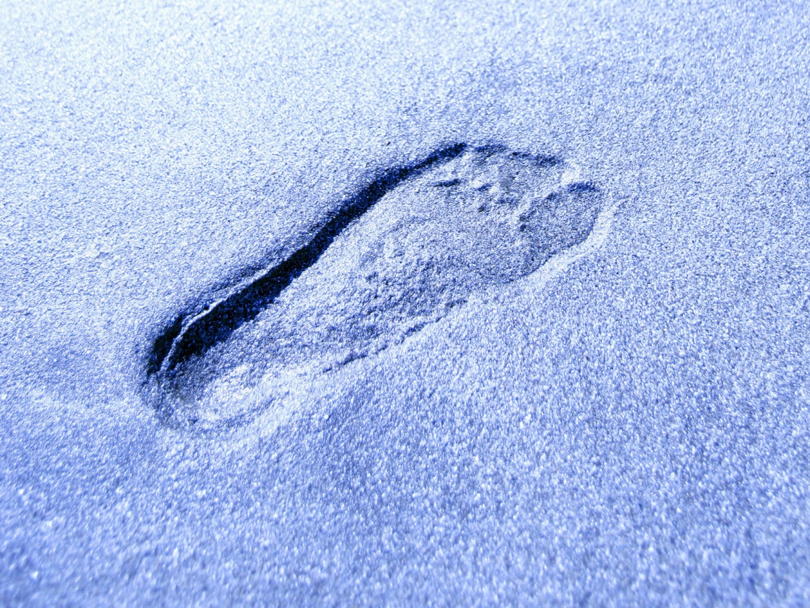Отпечаток ноги обои