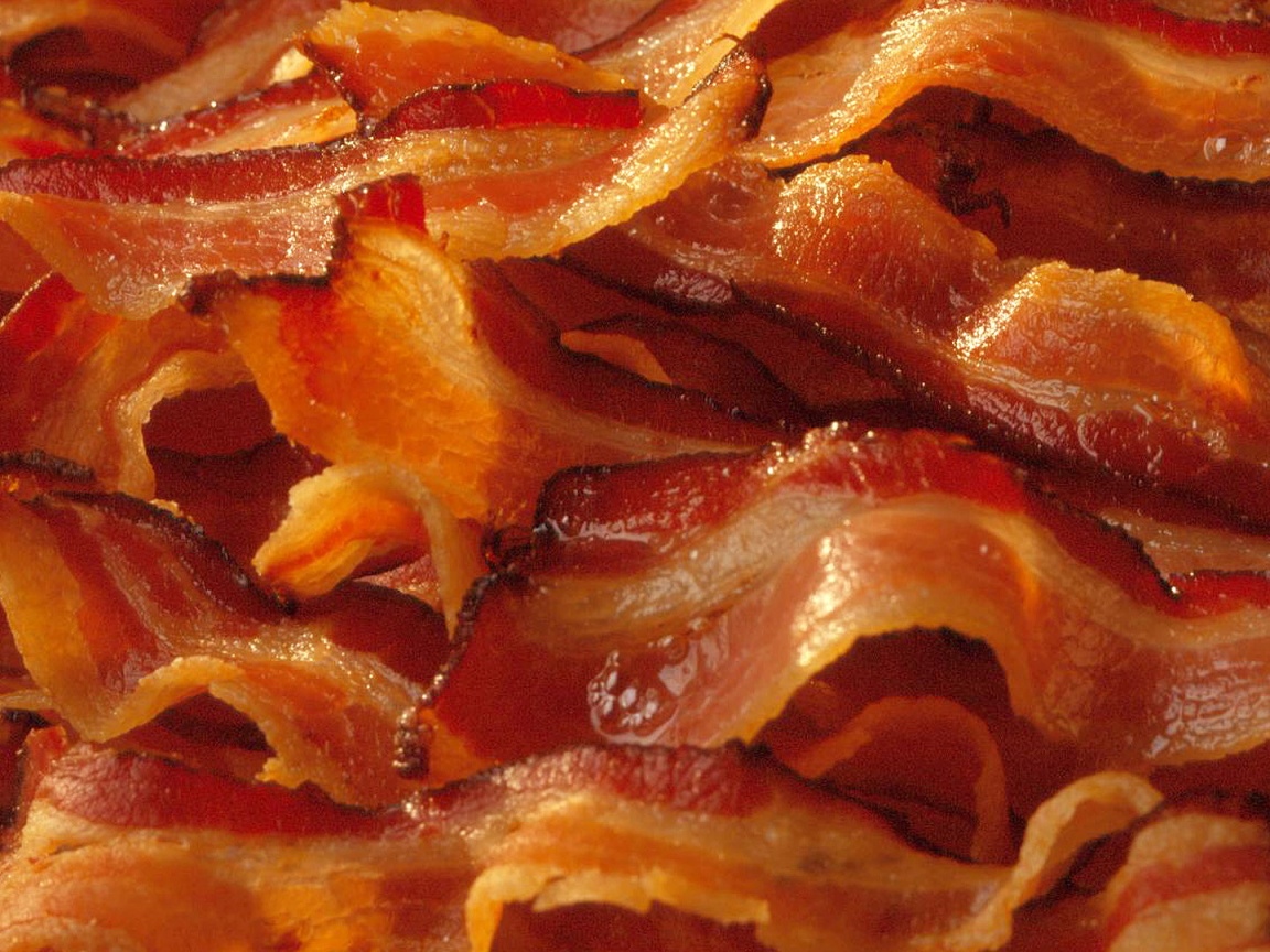 Вкусный жаренный бекончик обои