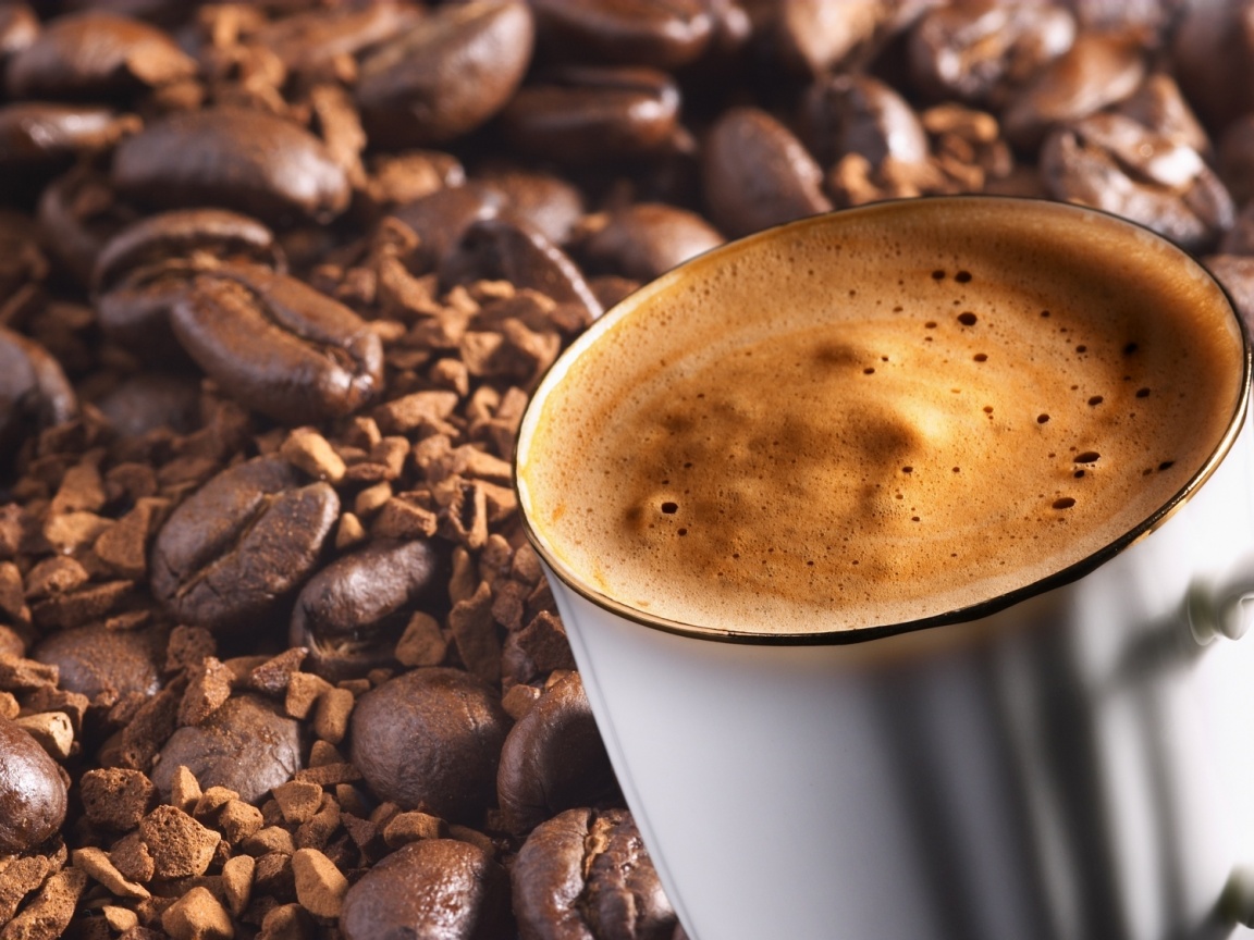 Кружка заварного кофе обои