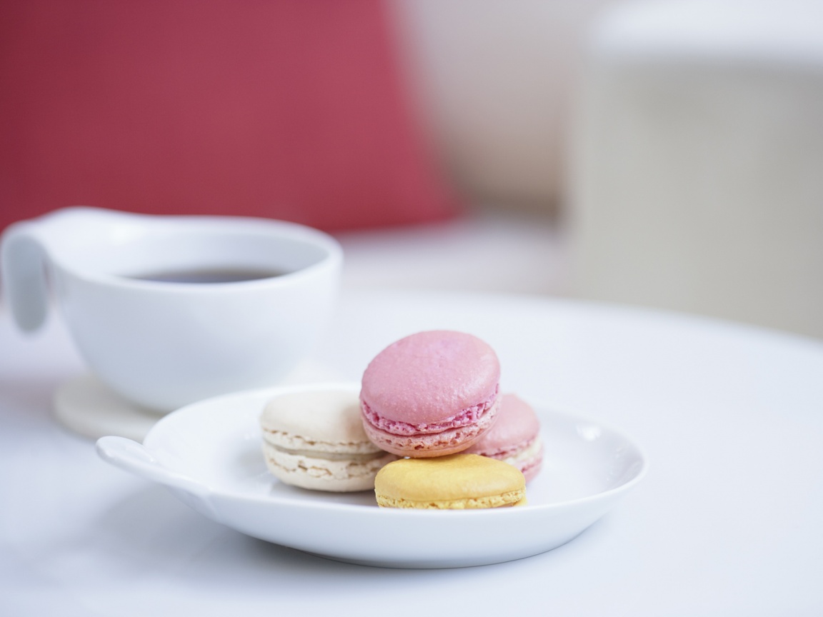 Кофе с пирожным обои