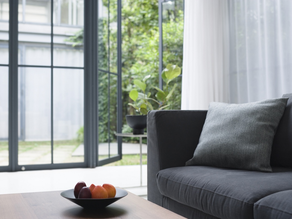 Фрукты в тарелке обои