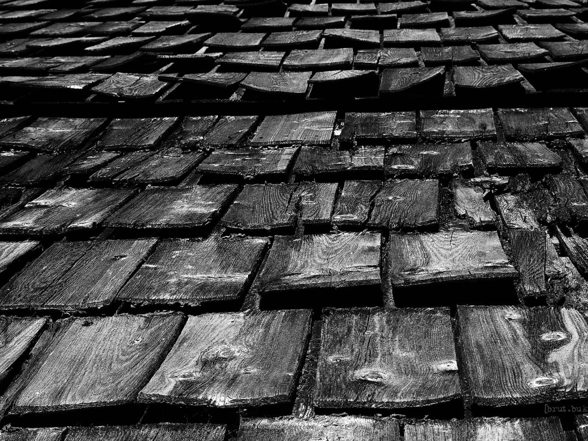 Деревянная крыша обои