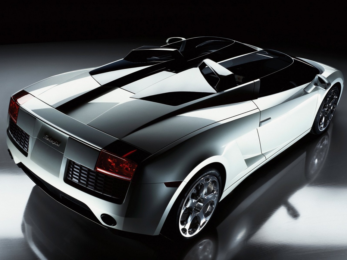Светло-Серый Lamborghini (Сзади) обои