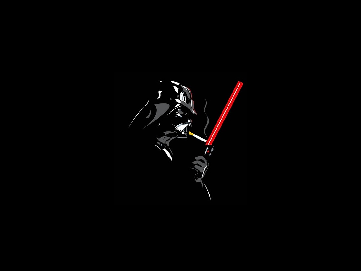 Дарт Вейдер прикуривает от меча обои
