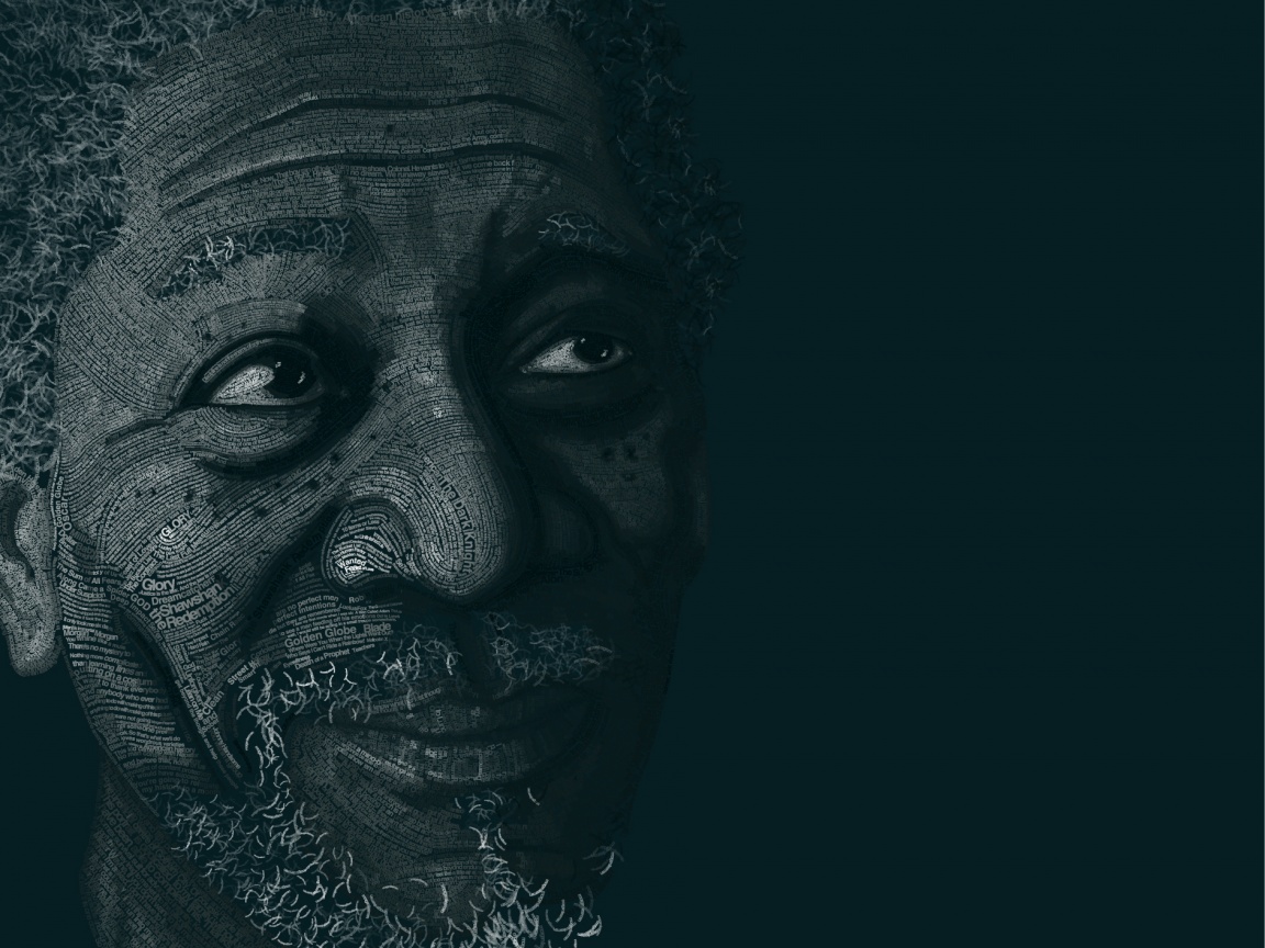 Морган Фриман — текстовый портрет обои