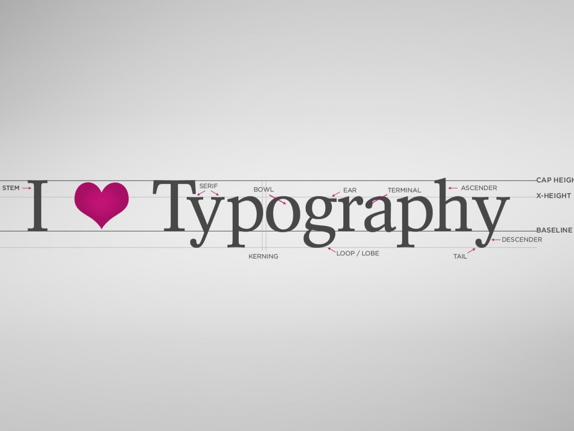 I love typography обои