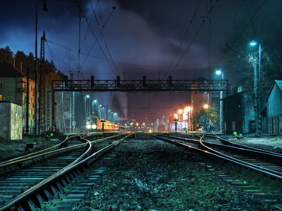 Железнодорожная станция обои