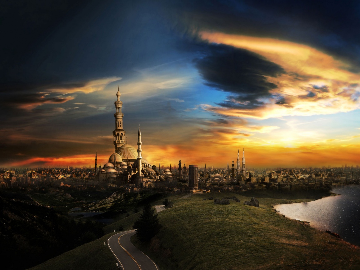 Город минаретов обои