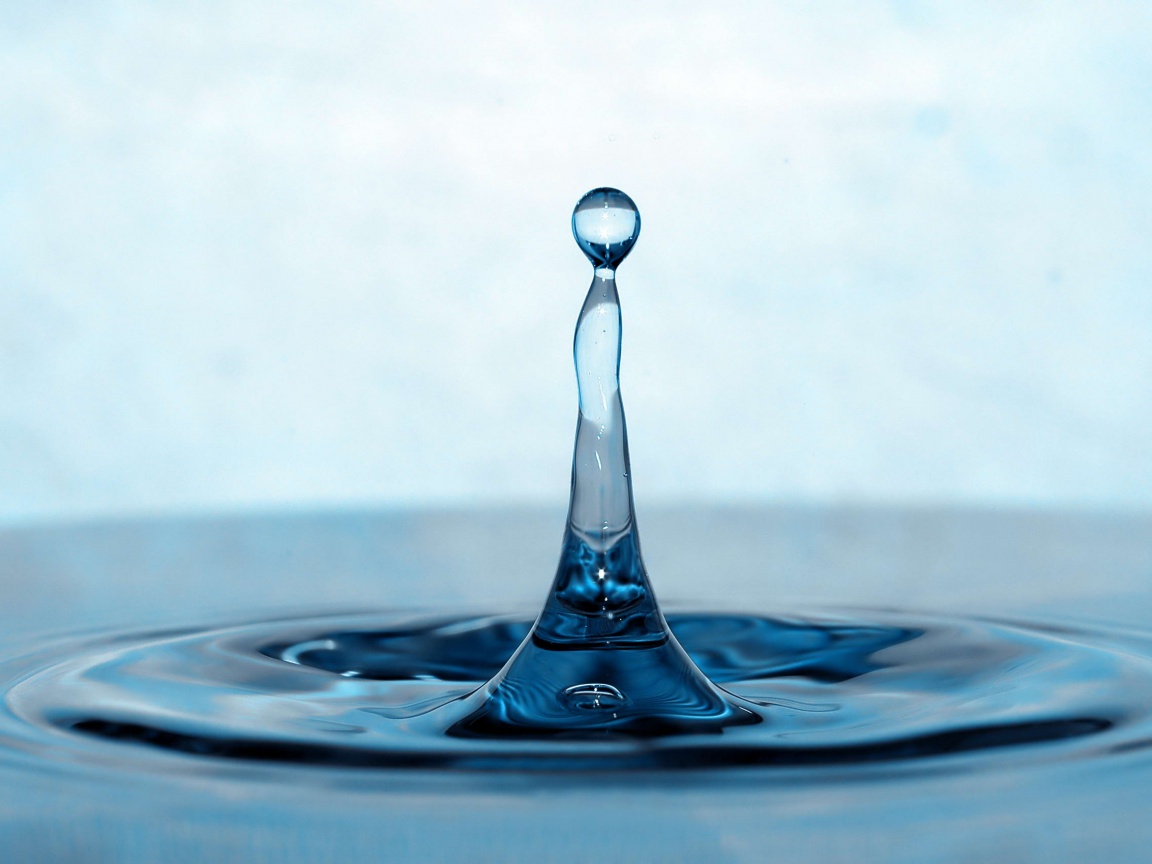 Падение капли обои