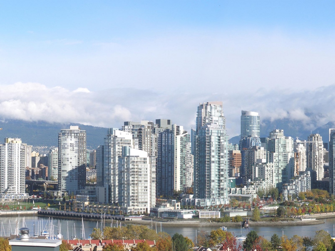 Панорама города обои