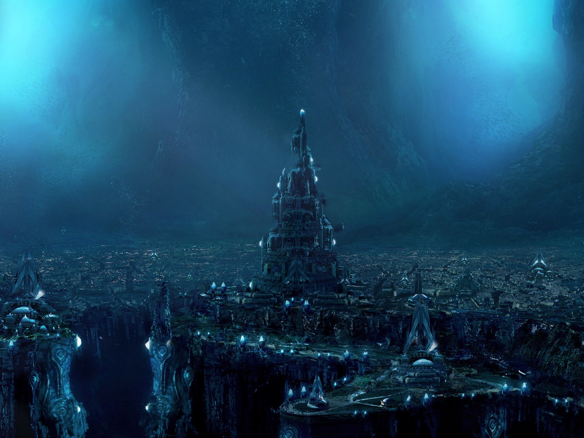 Подземный город обои