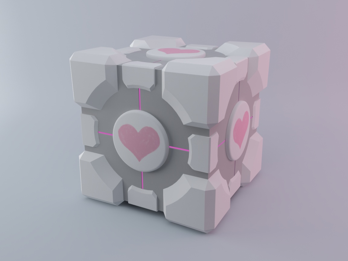 Взвешенный куб-компаньон обои