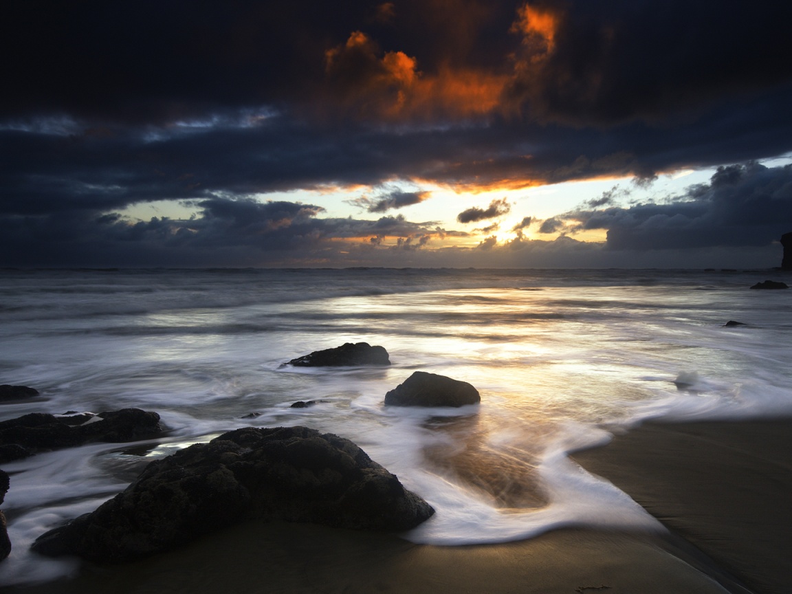 Тёмные берега обои