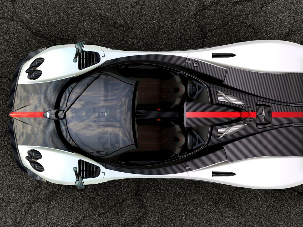 Пагани Зонда вид сверху обои