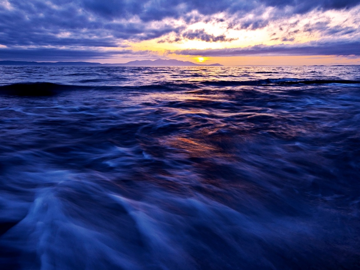 Красивый горизонт на море обои