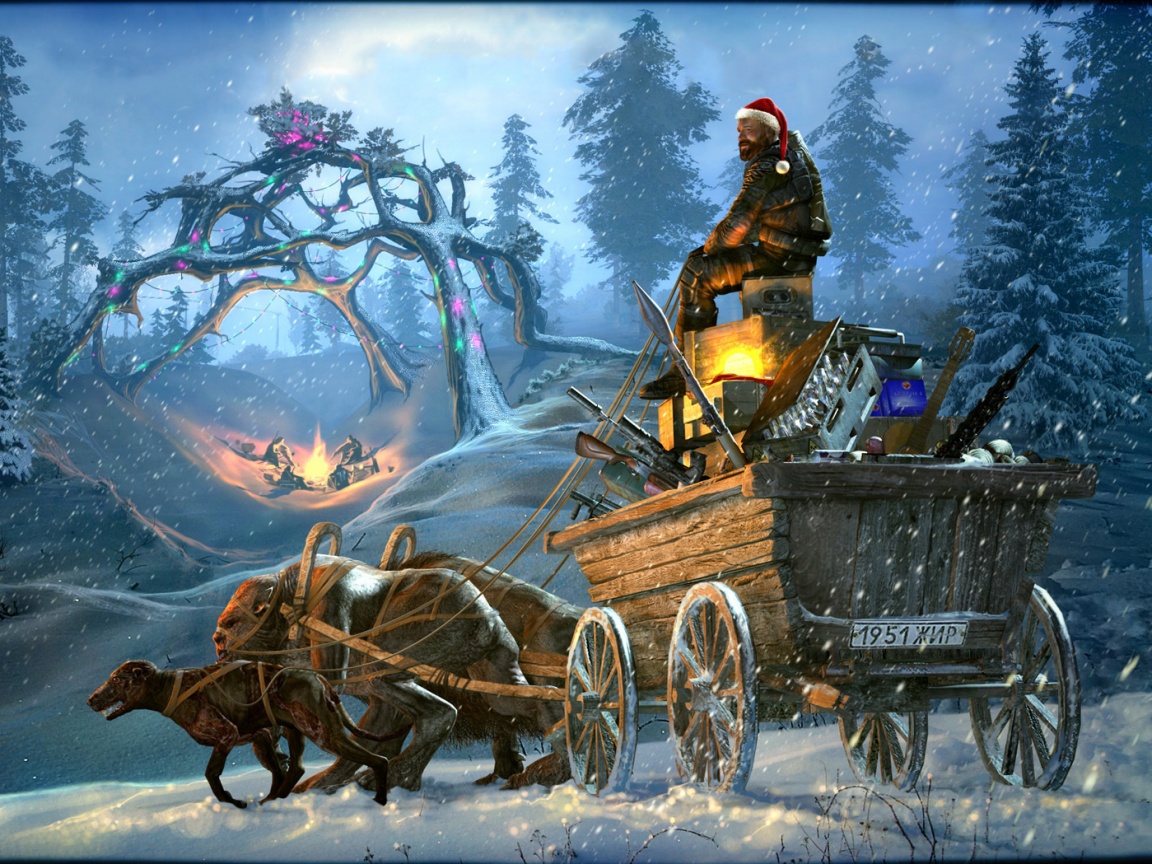 Новогодний Сталкер обои