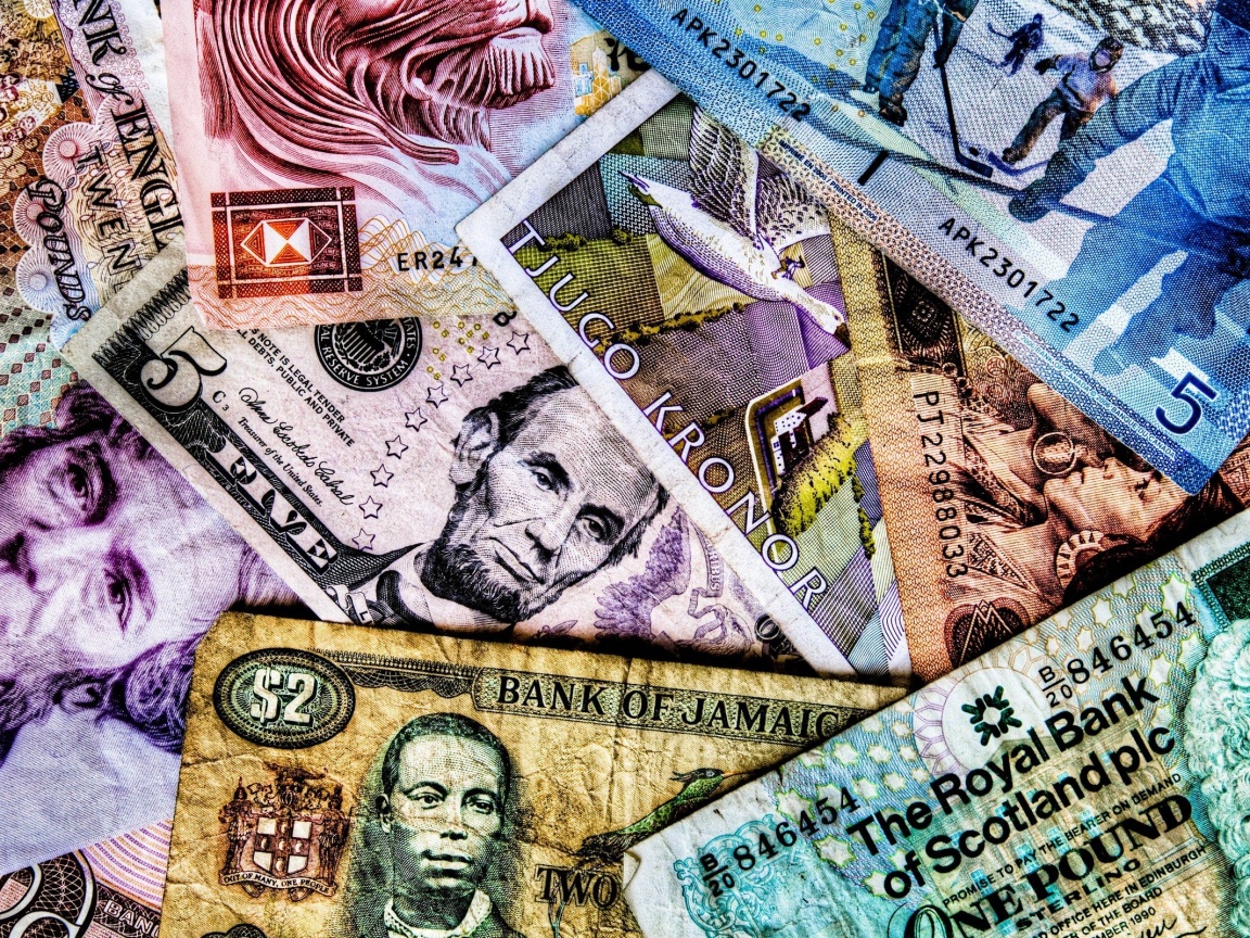 Купюры из разных стран обои