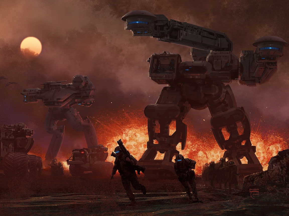 Война будущего обои