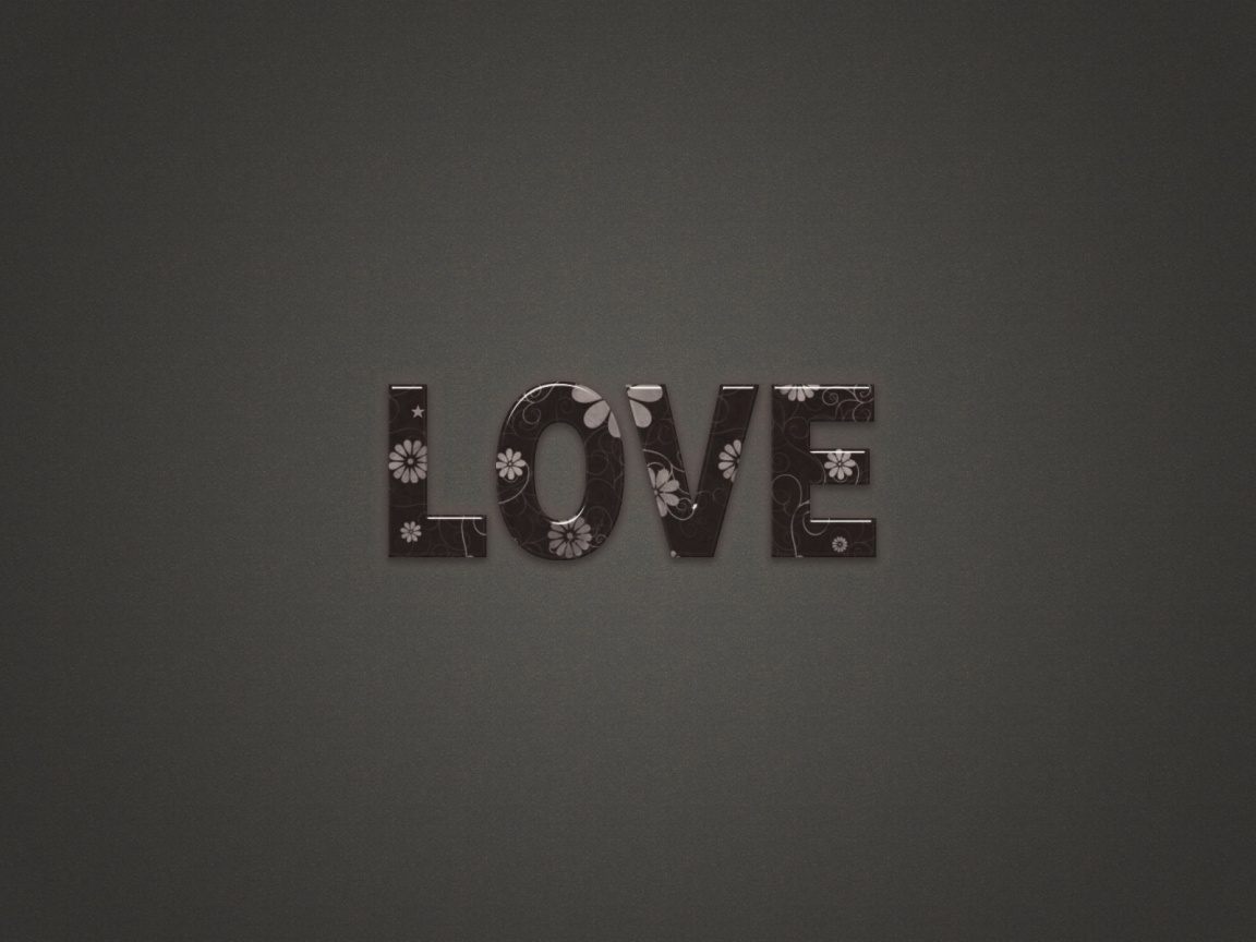 Любовь в минимализме обои