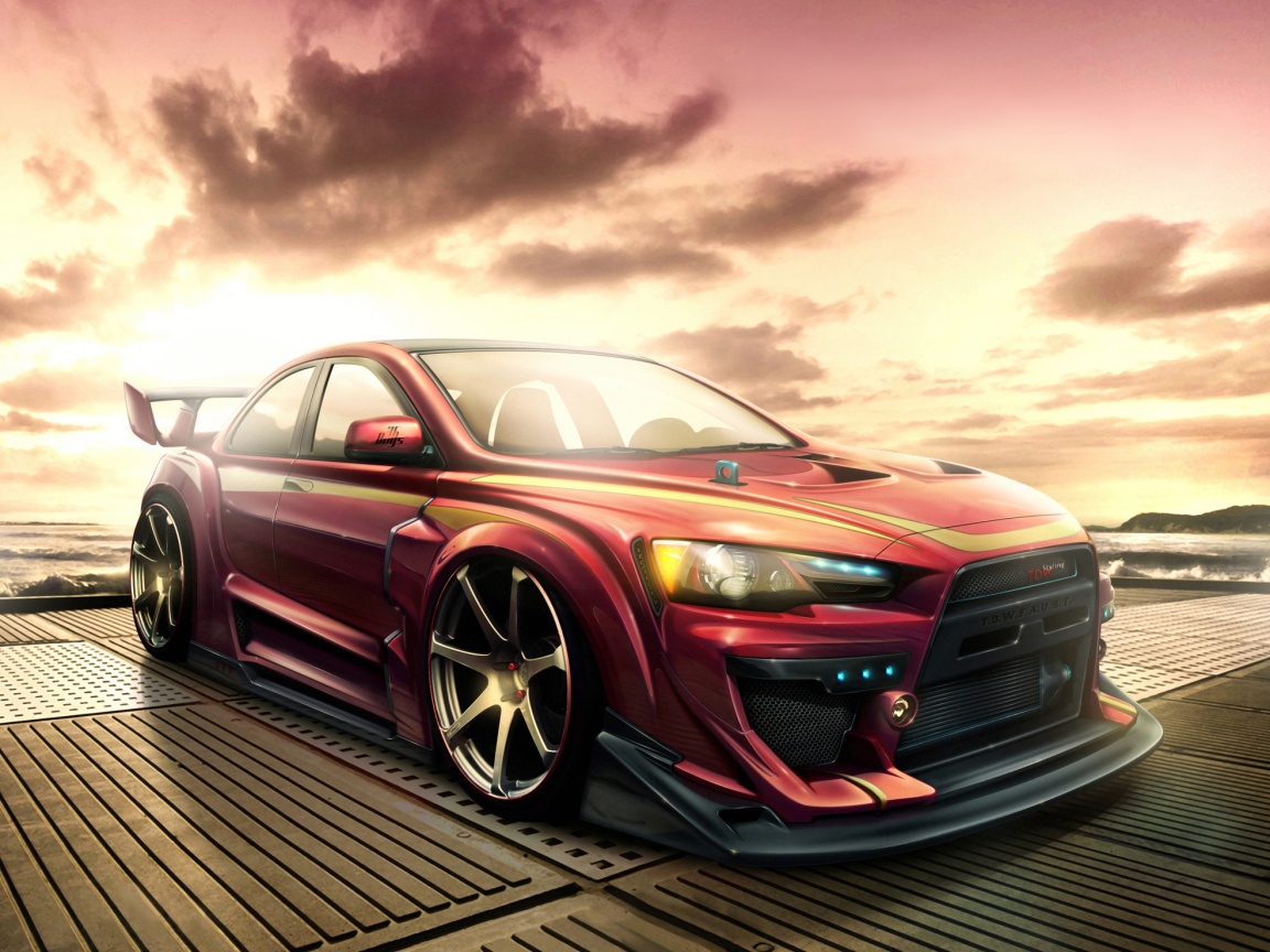 Mitsubishi тюнингованная обои