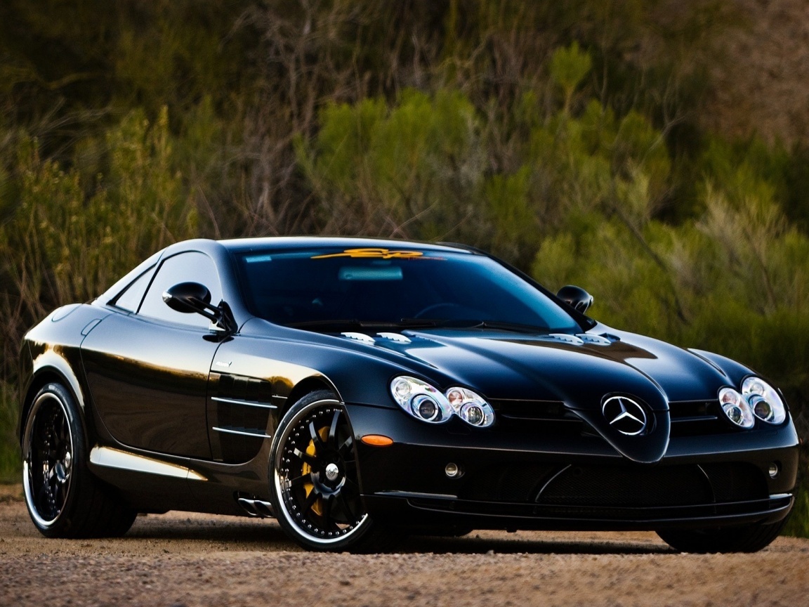 Черный мерседес обои