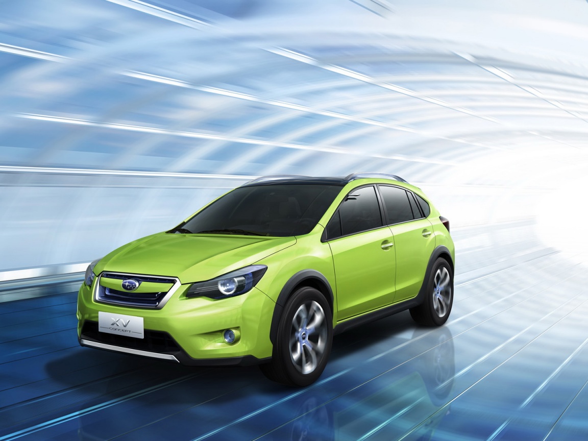 Субару в тоннеле обои