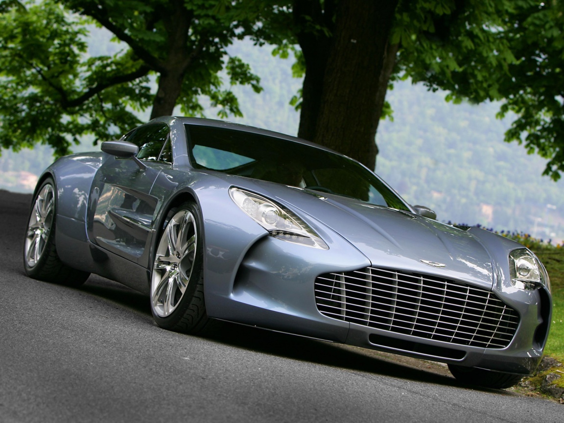 Aston Martin за городом обои