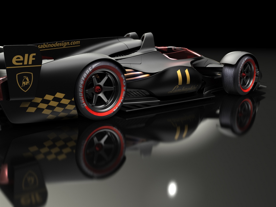 Болид Lamborghini обои