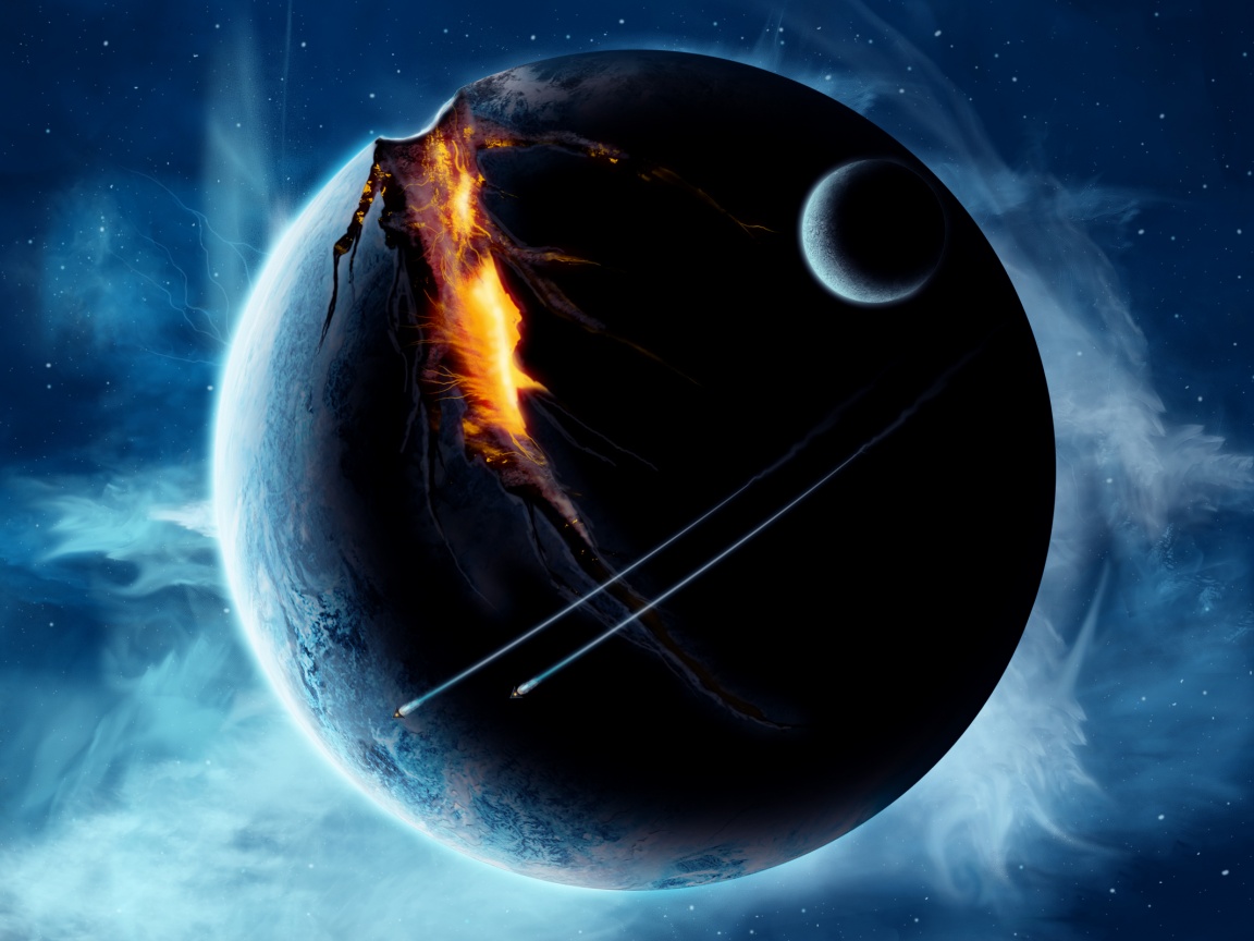 Эвакуация с гибнущей планеты обои