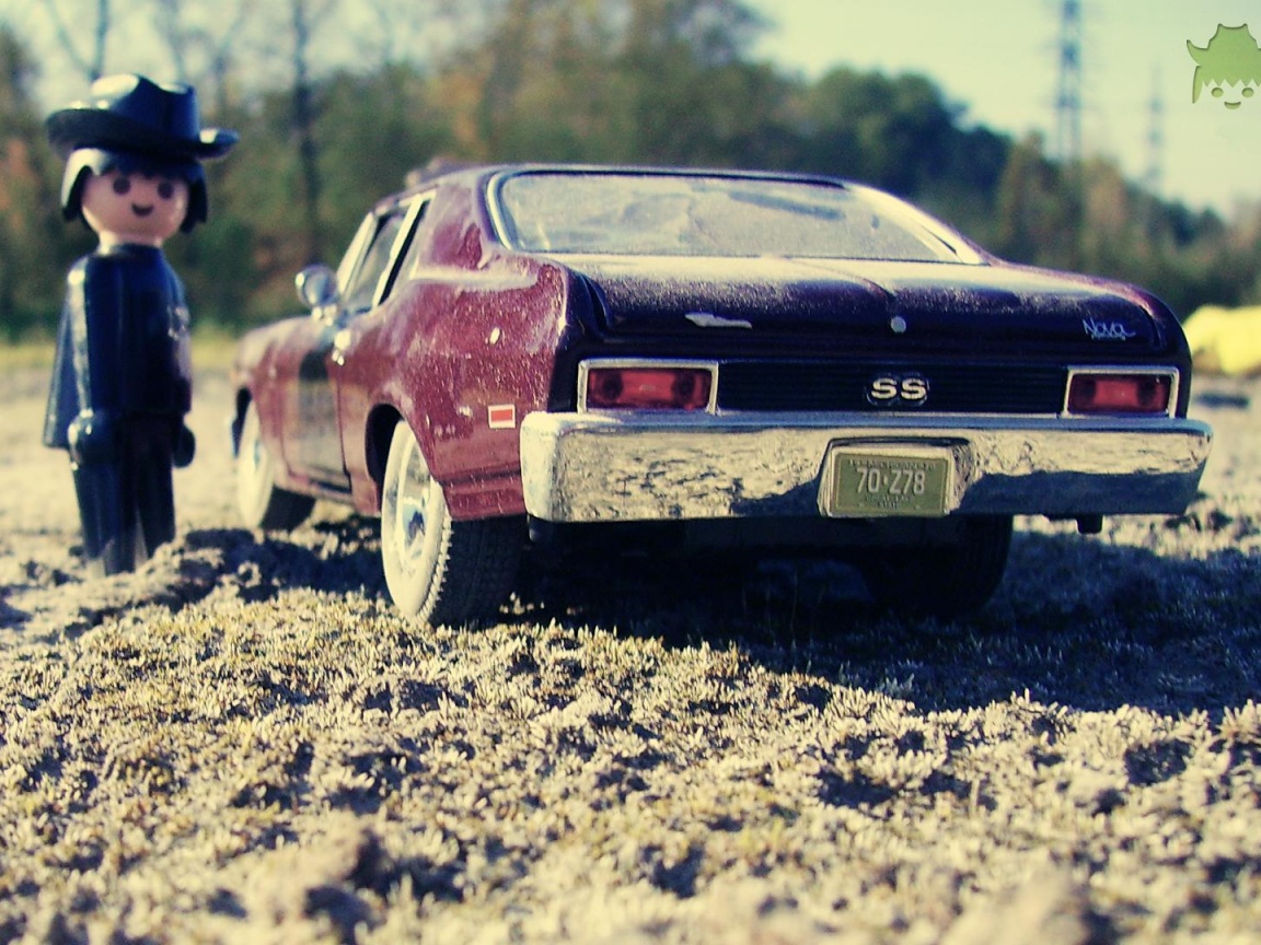 Машинка для человечка Lego обои