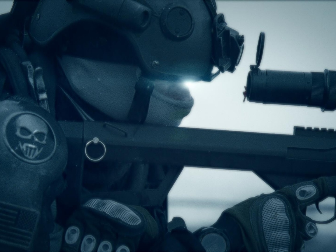 Снайпер за работой обои