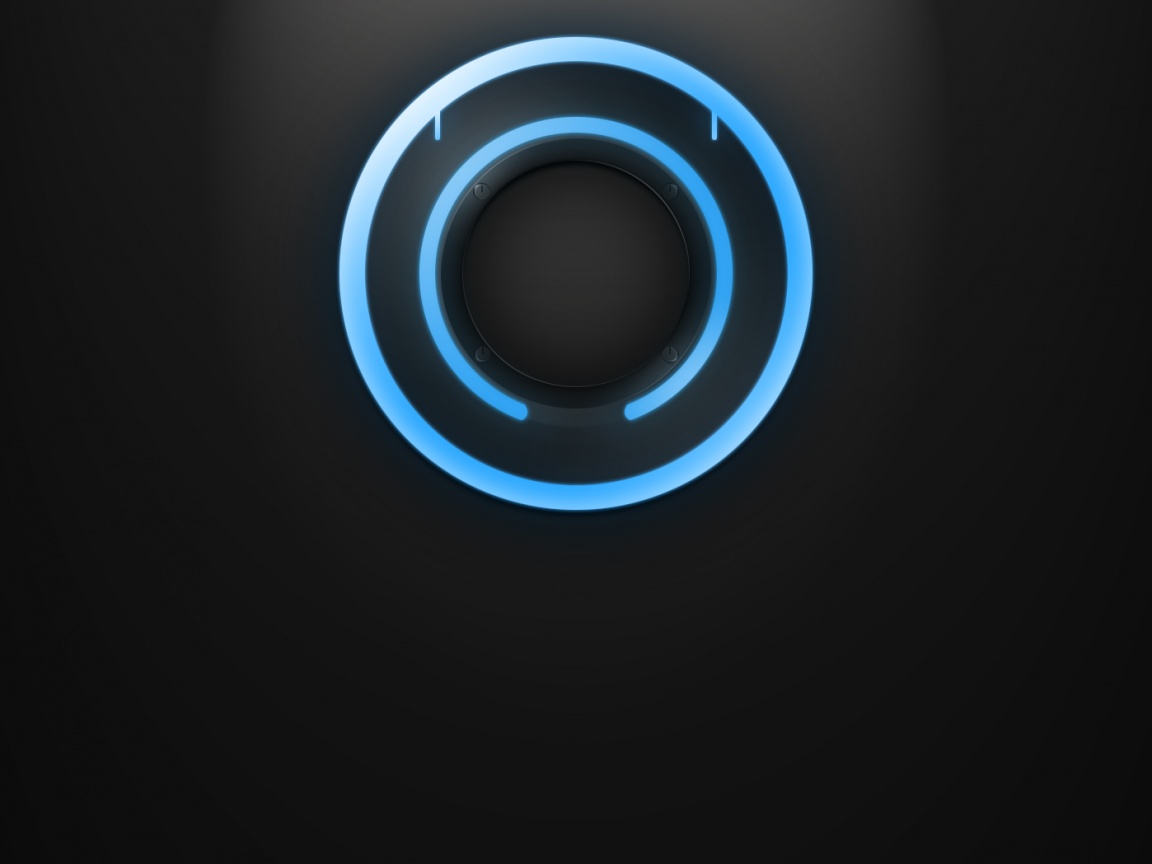 Диск из Tron на черном фоне обои