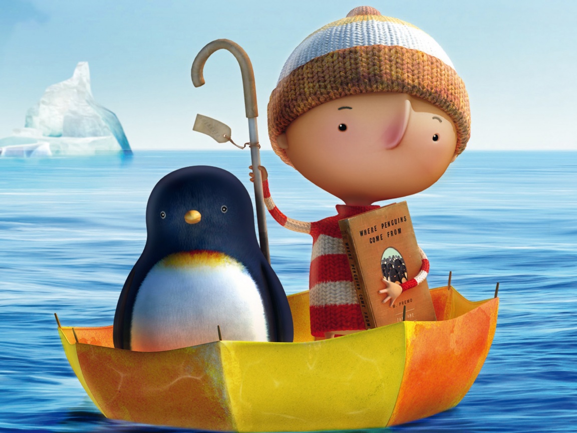 Откуда приходят пингвины обои