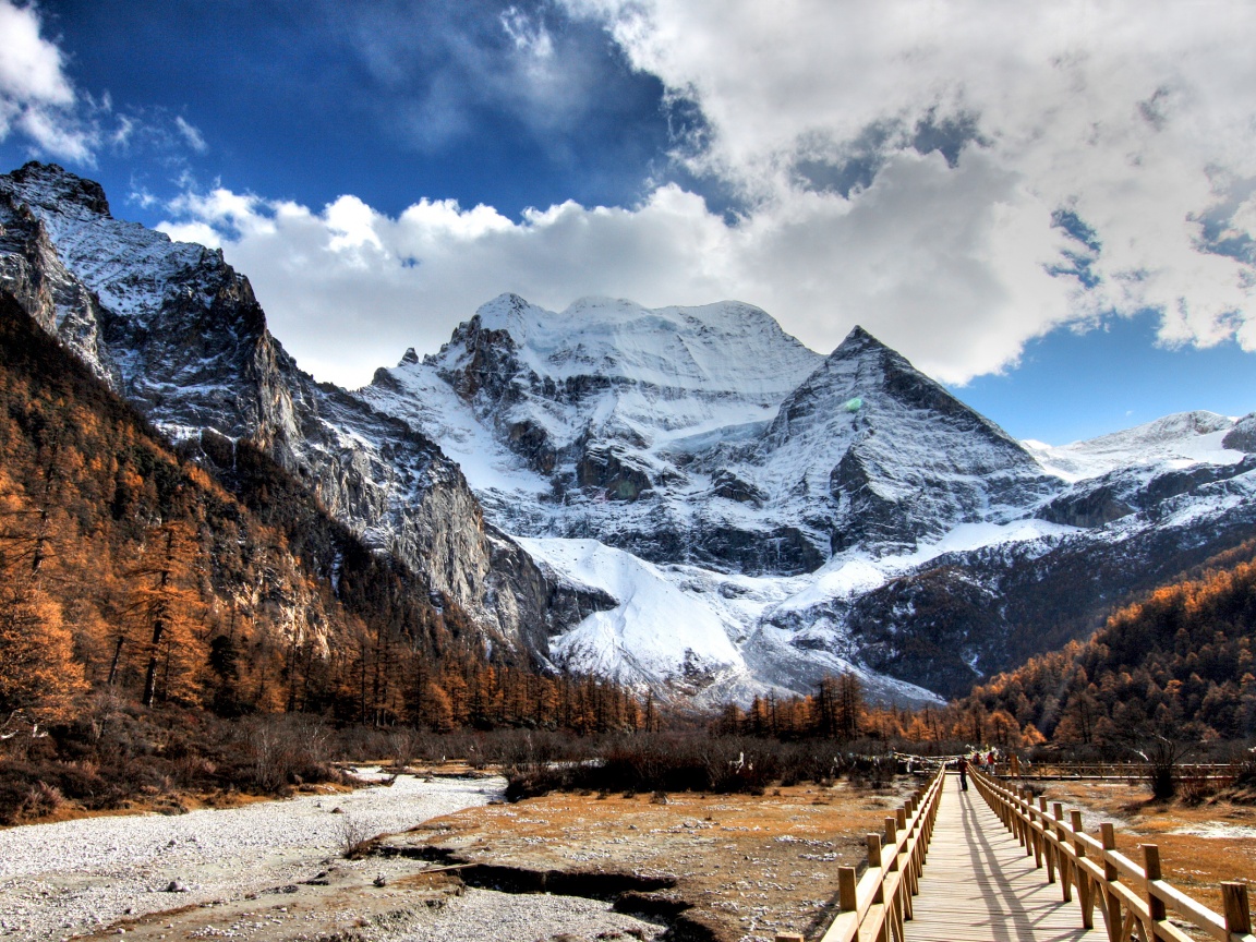 Дорога в горы обои