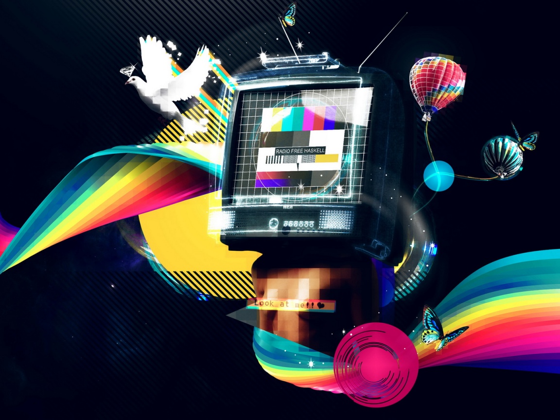 На телевизионной волне обои