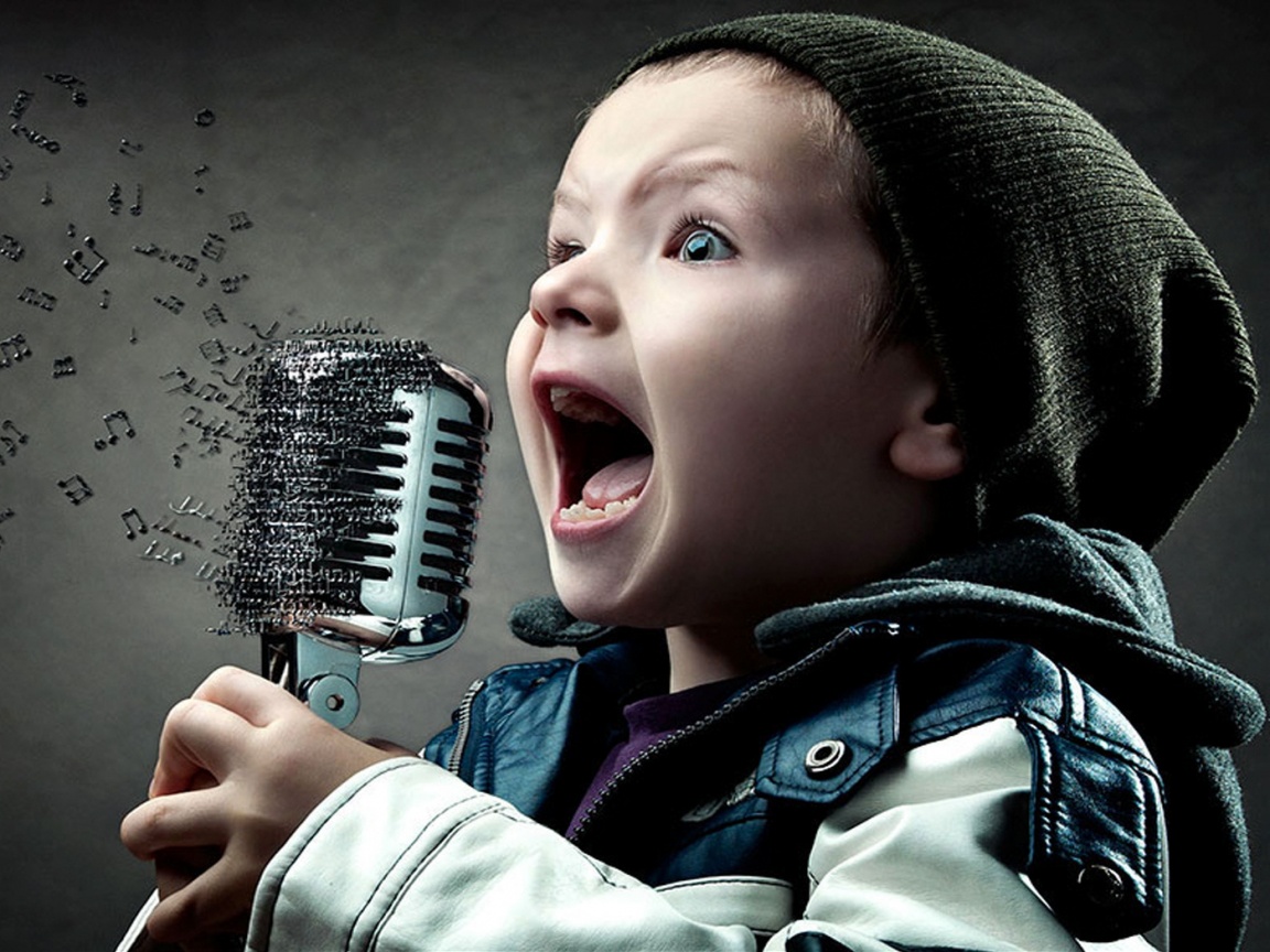 Экспрессивный певец обои