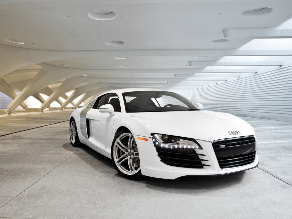 Белый Ауди обои