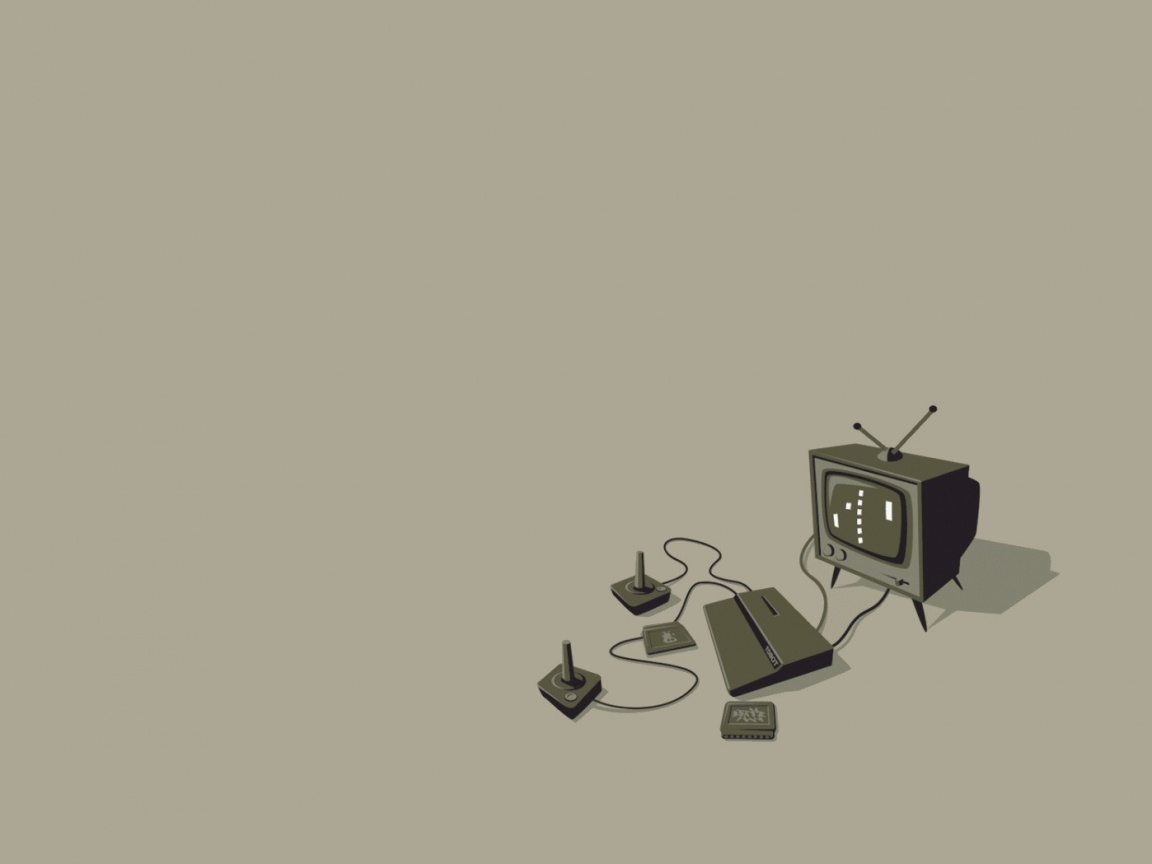 Приставка и телевизор обои