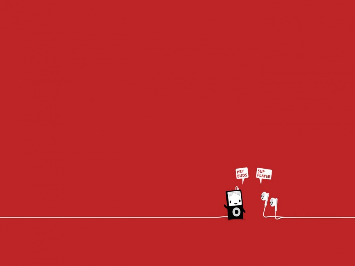 Плеер и наушники обои