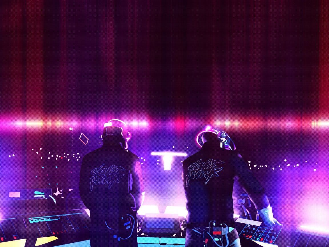 Концерт Daft Punk обои