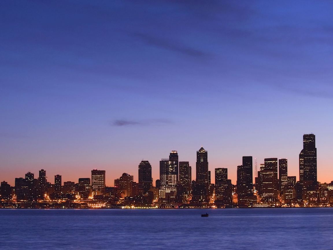 Пейзаж Сиэтла обои