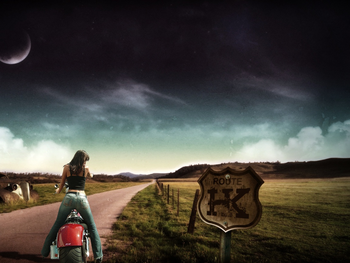 Путешествие на мотоцикле обои