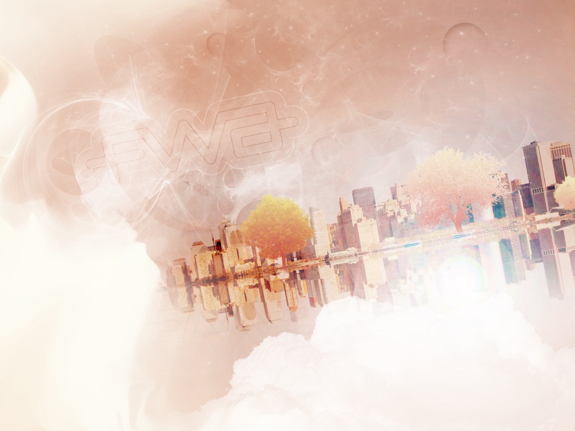 Абстрактный город обои