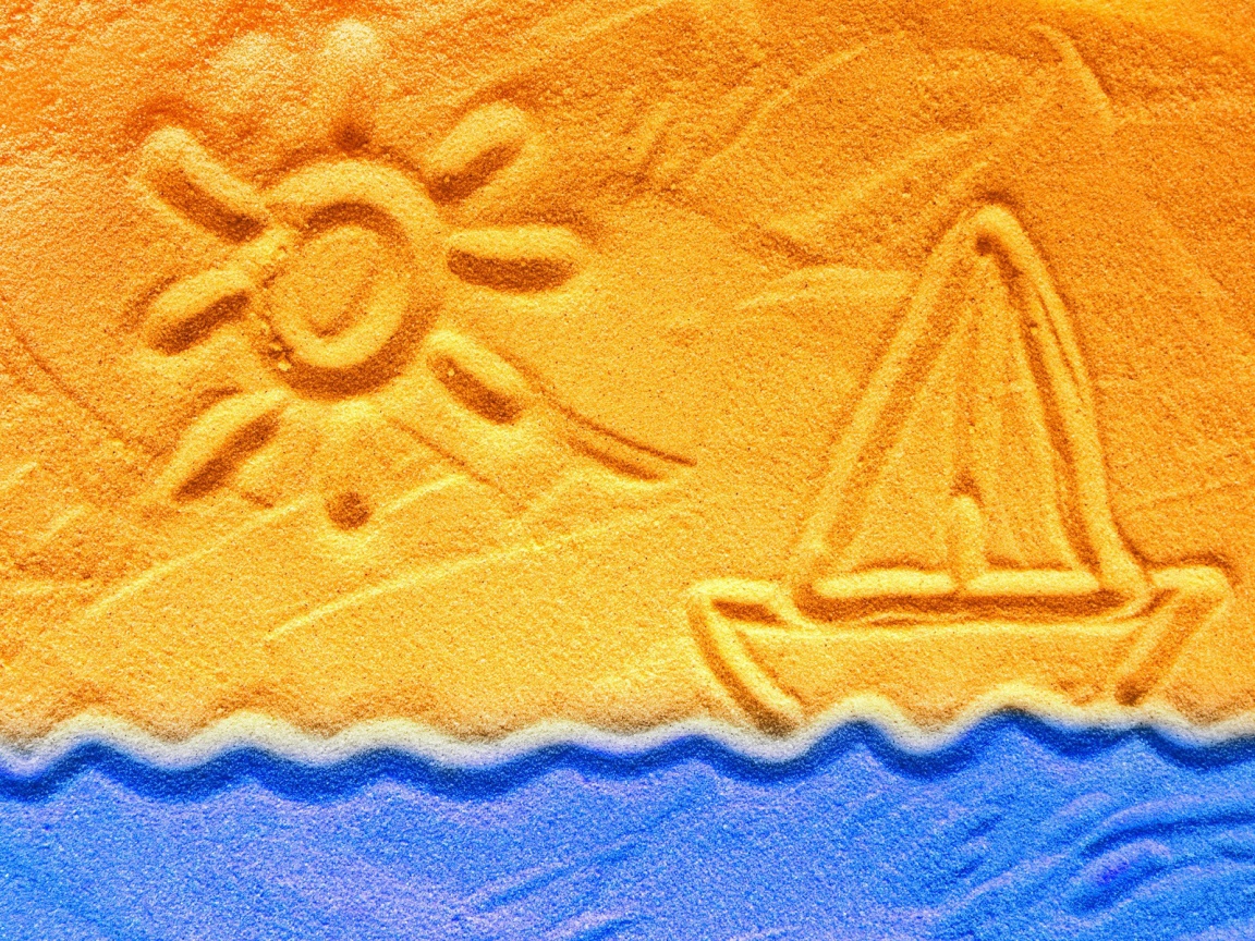 Рисунки на песке обои