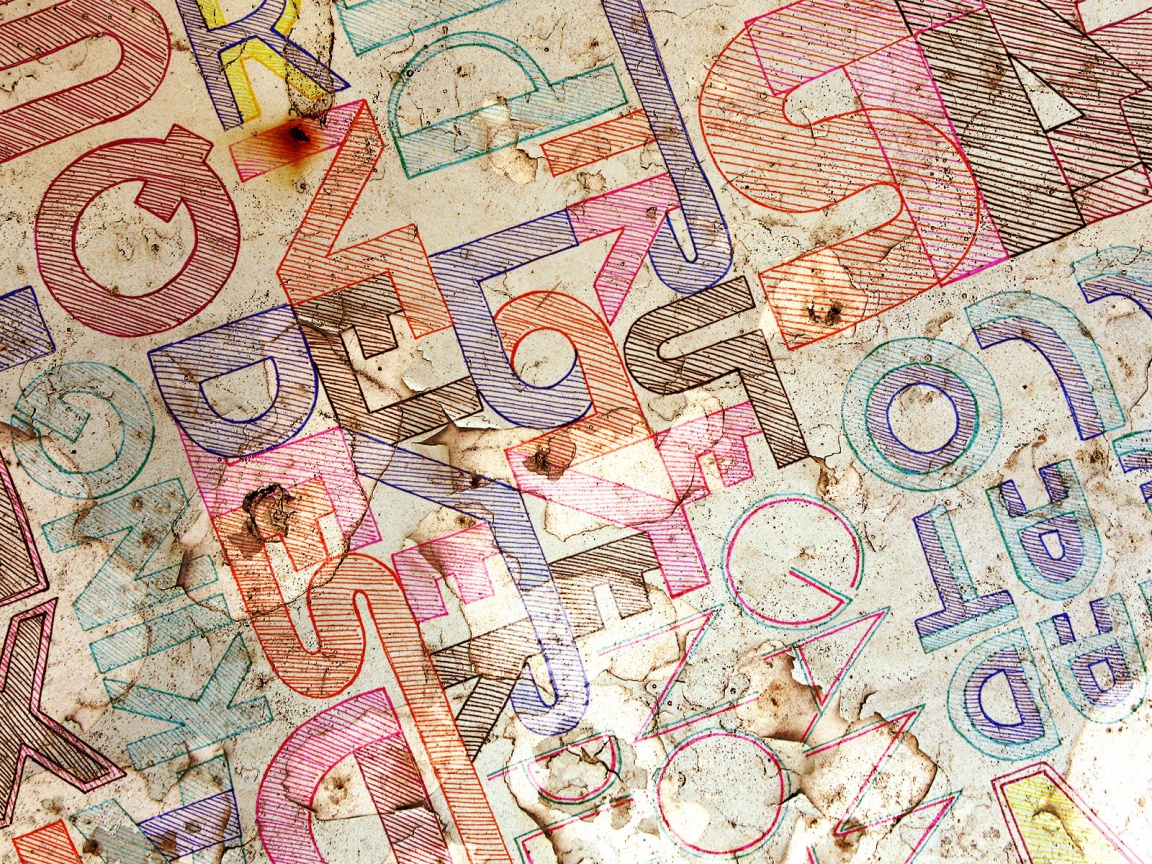 Буквы и надписи обои