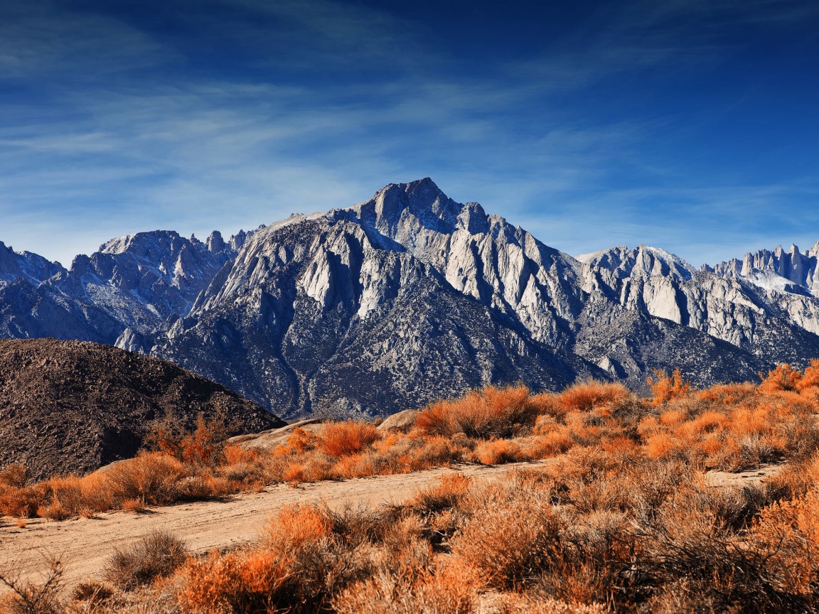 Горы у пустыни обои