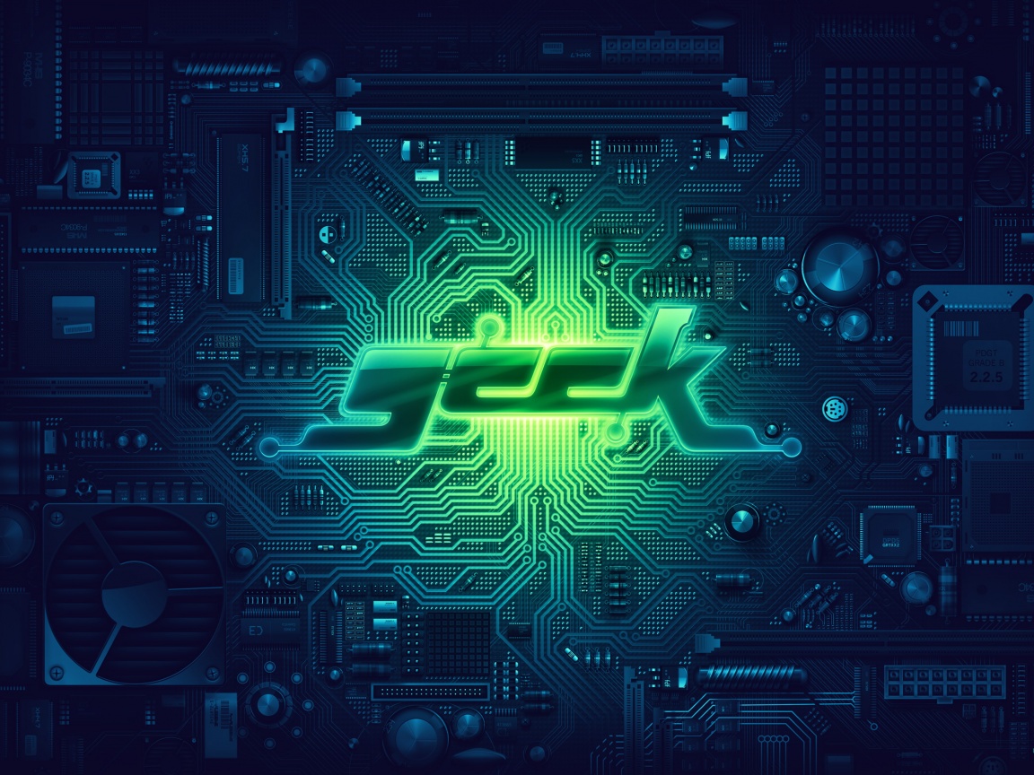 Печатная плата Geek обои